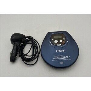Vintage Philips CD Player 40 ESP3 W/ Bass-Boost Anti-Skip Rewritable Compatible